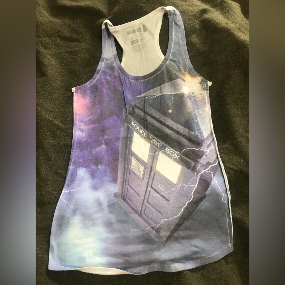 Officially Licensed Doctor Who Racerback Tank from Ripple Junction